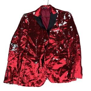 Red Sequin Men's Jacket